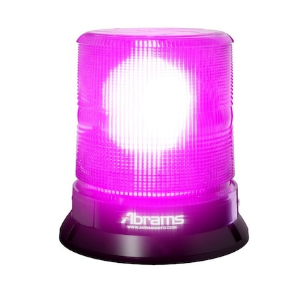 Abrams StarEye 7" Dome 12 LED Permanent Mount Beacon - Purple SB-700-M-PM